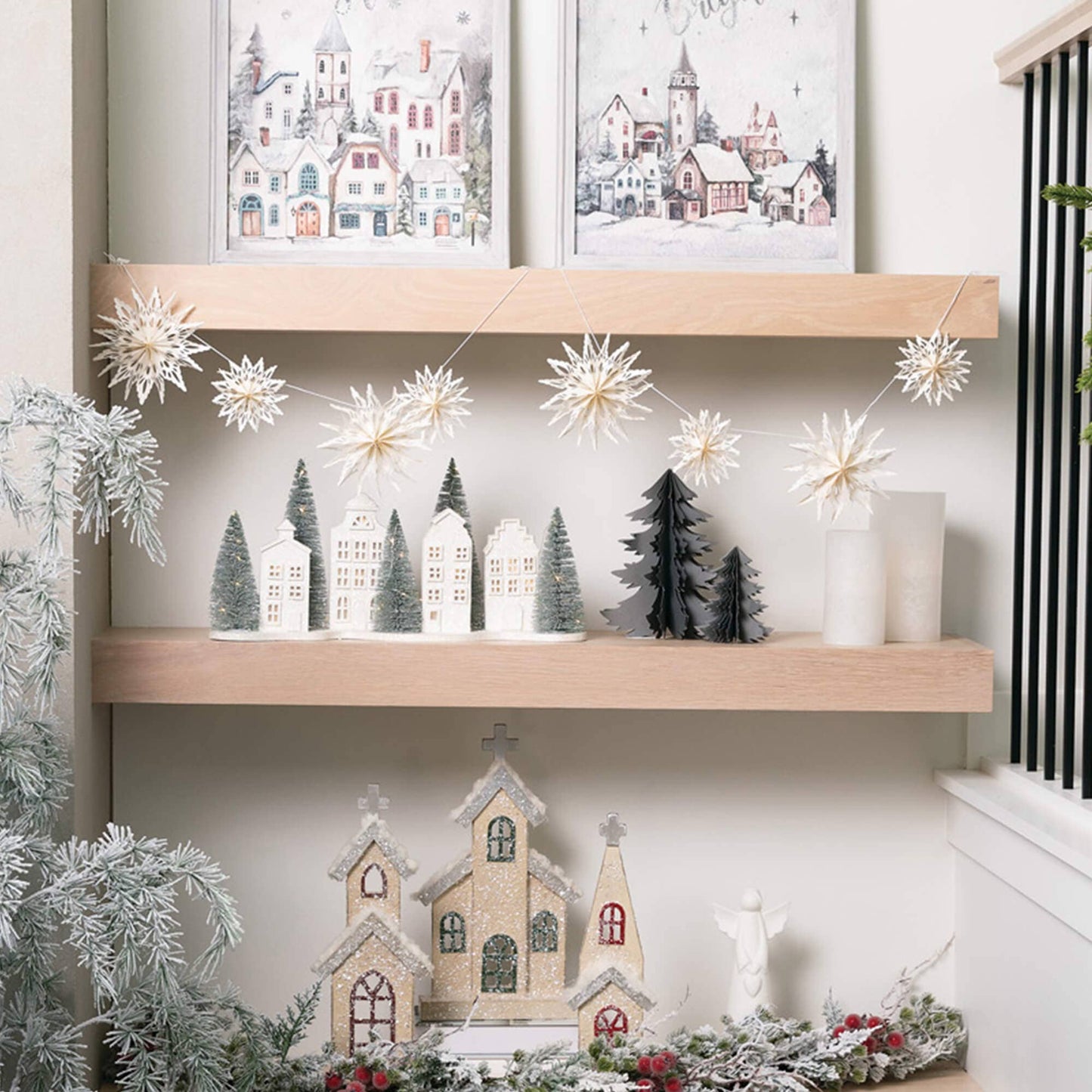 Paper Snowflake Garland