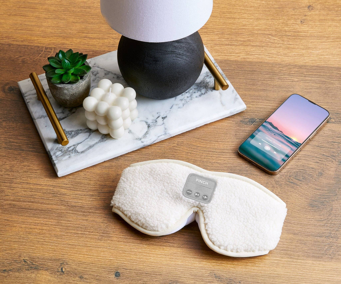 Sherpa Sleep Eye Mask with Built-In Wireless Headphones