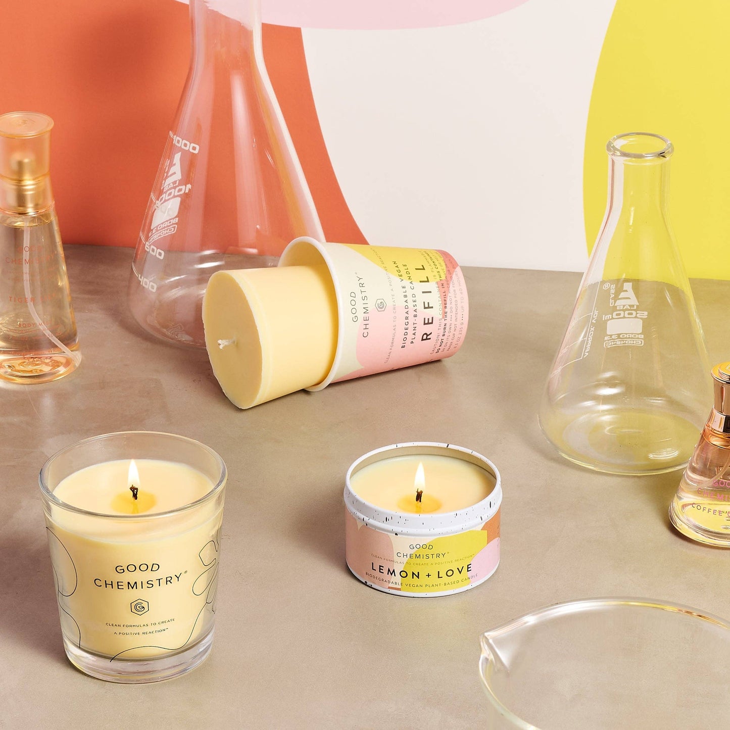 Lemon + Love Tin Candle