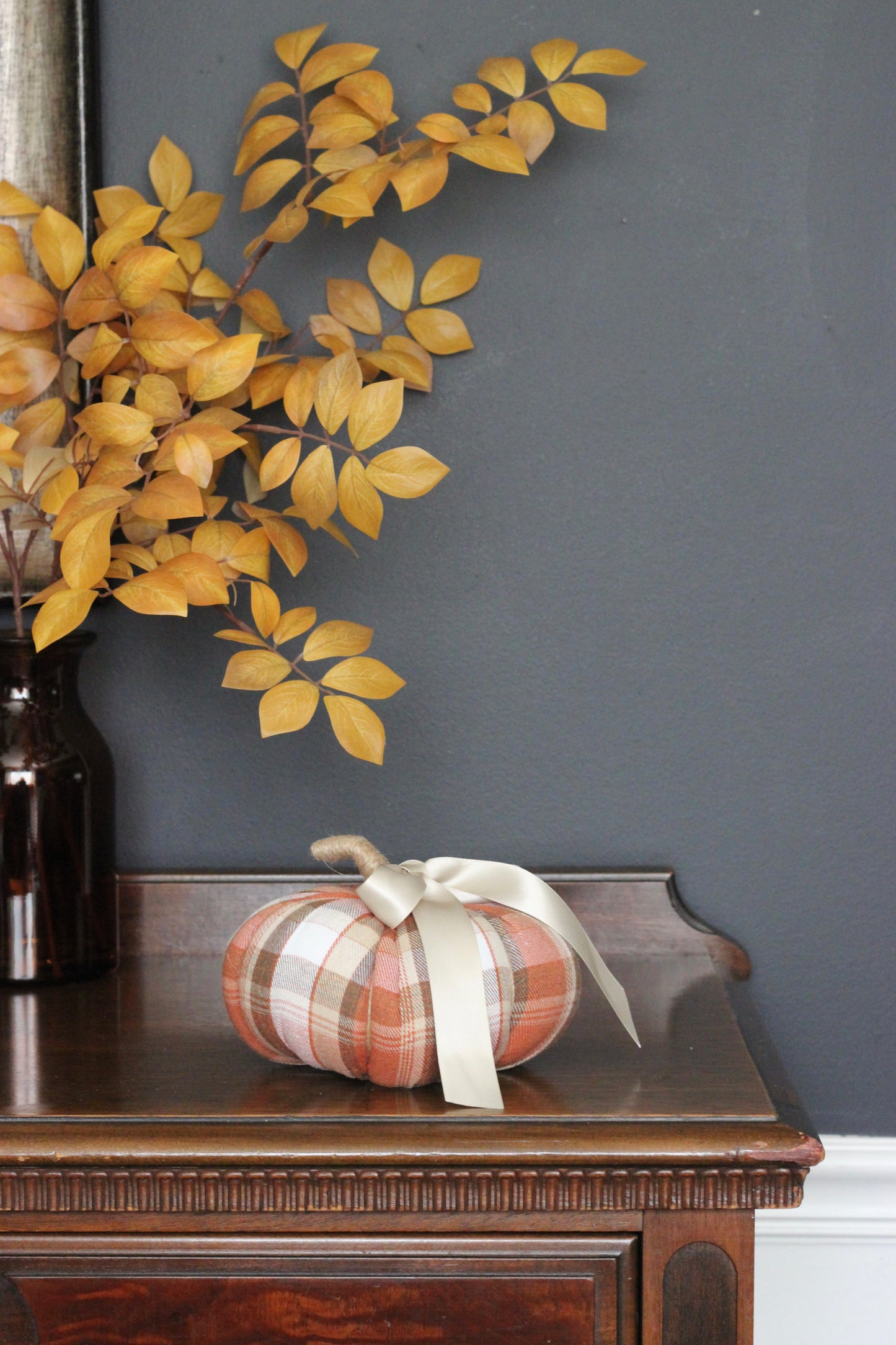 Pumpkin | Autumn Plaid | Large