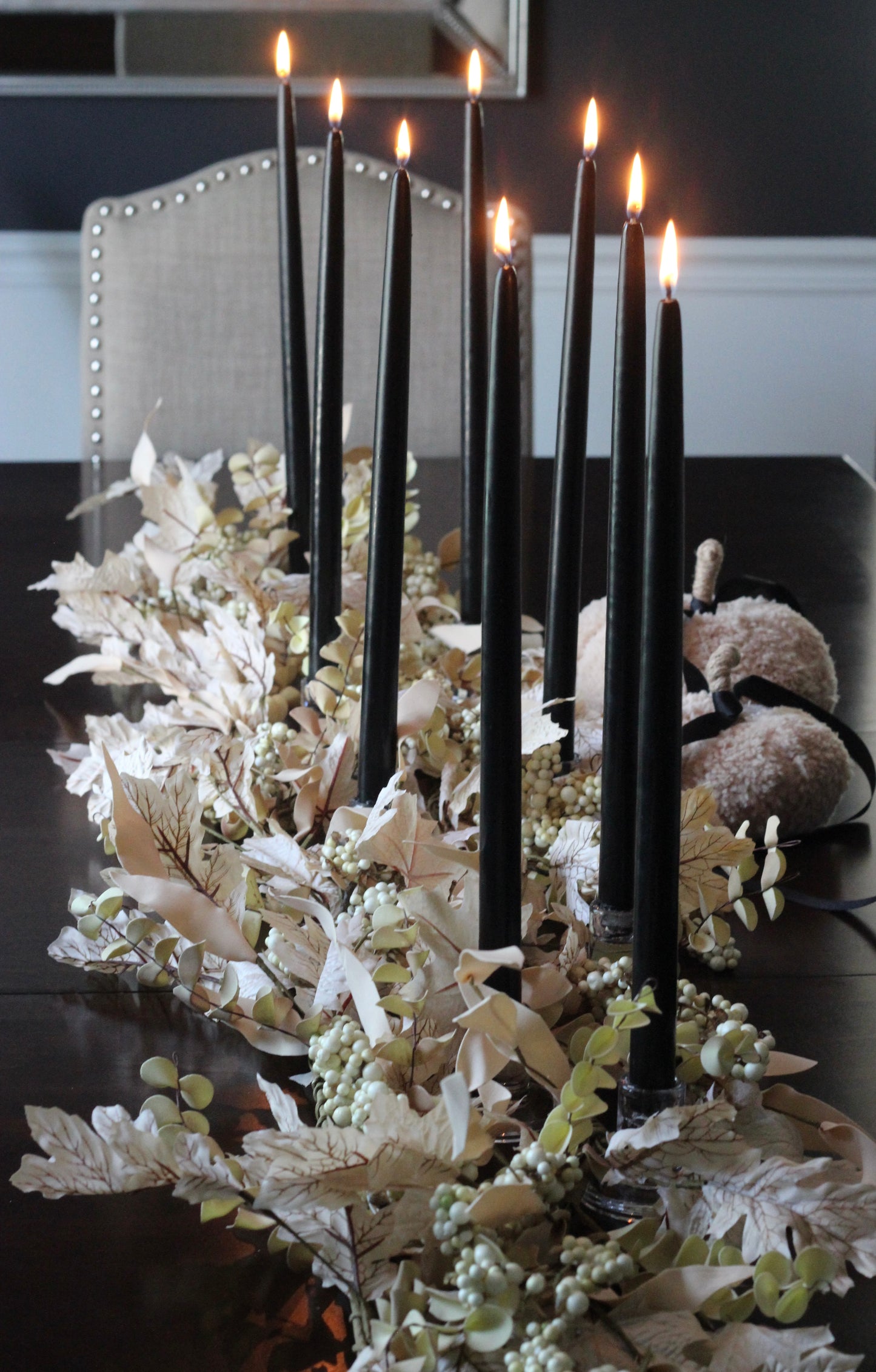 Garland | Natural Fall Leaves, Berry Clusters & Eucalyptus