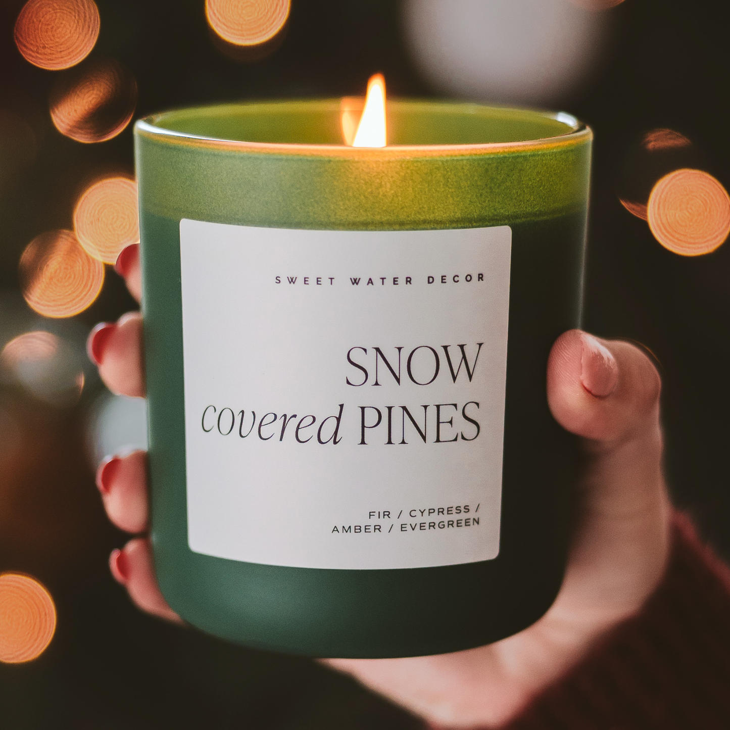 Snow Covered Pines Candle