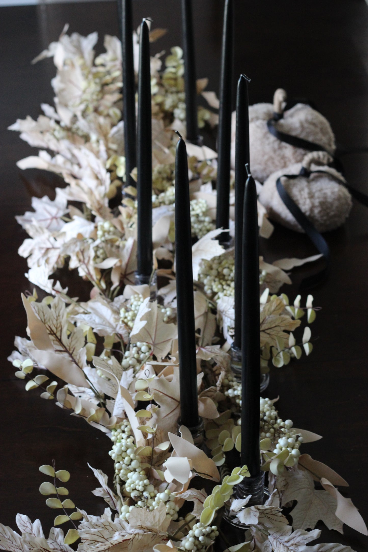 Garland | Natural Fall Leaves, Berry Clusters & Eucalyptus