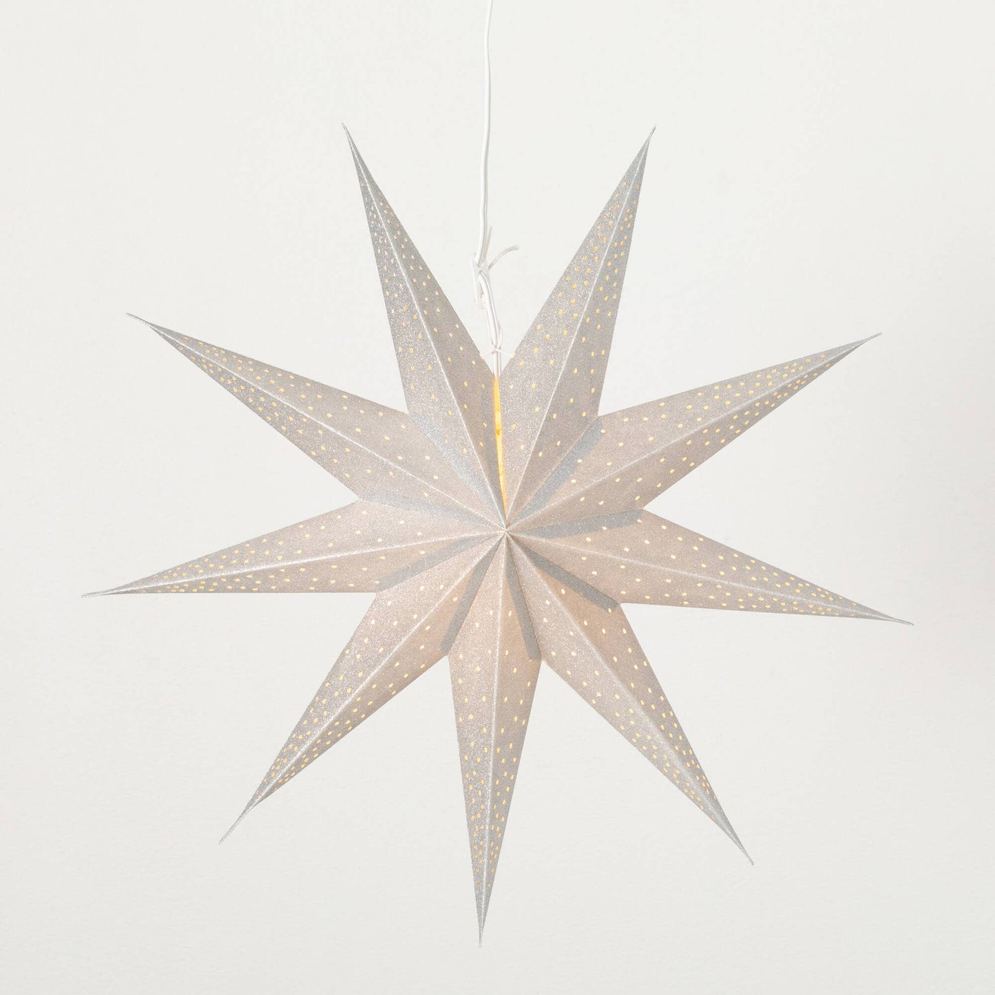 Silver Paper Star Ornament