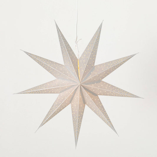 Silver Paper Star Ornament