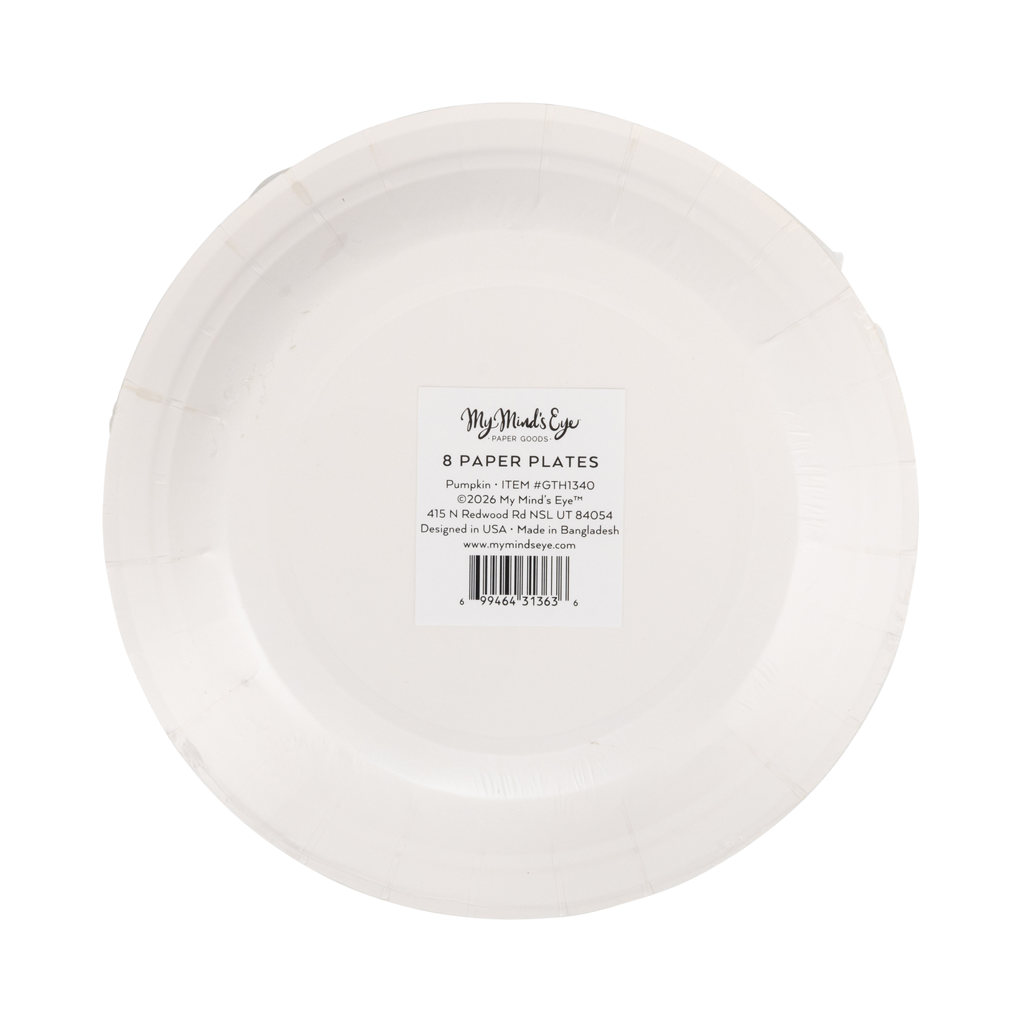 Autumn Paper Plates | Pumpkin