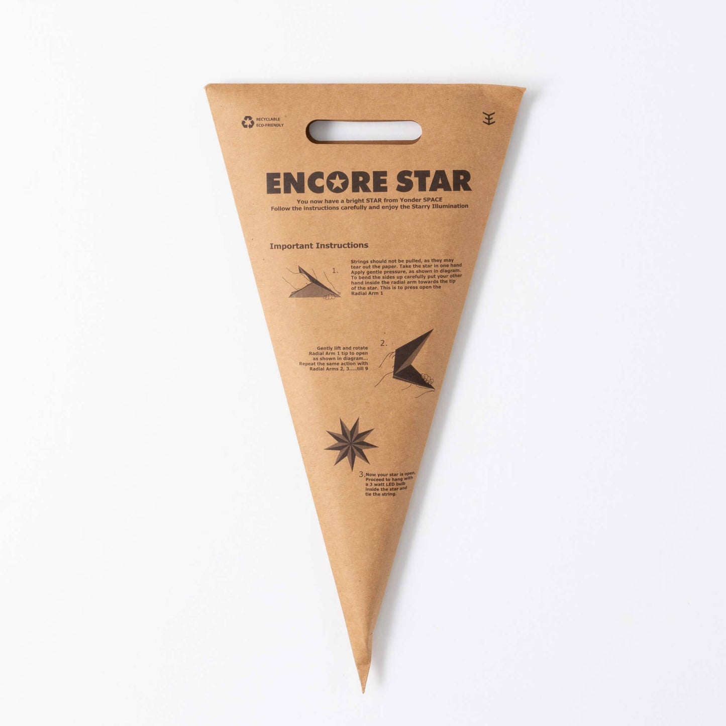White Paper Star Ornament