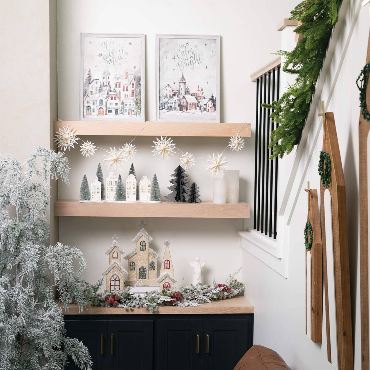 Paper Snowflake Garland