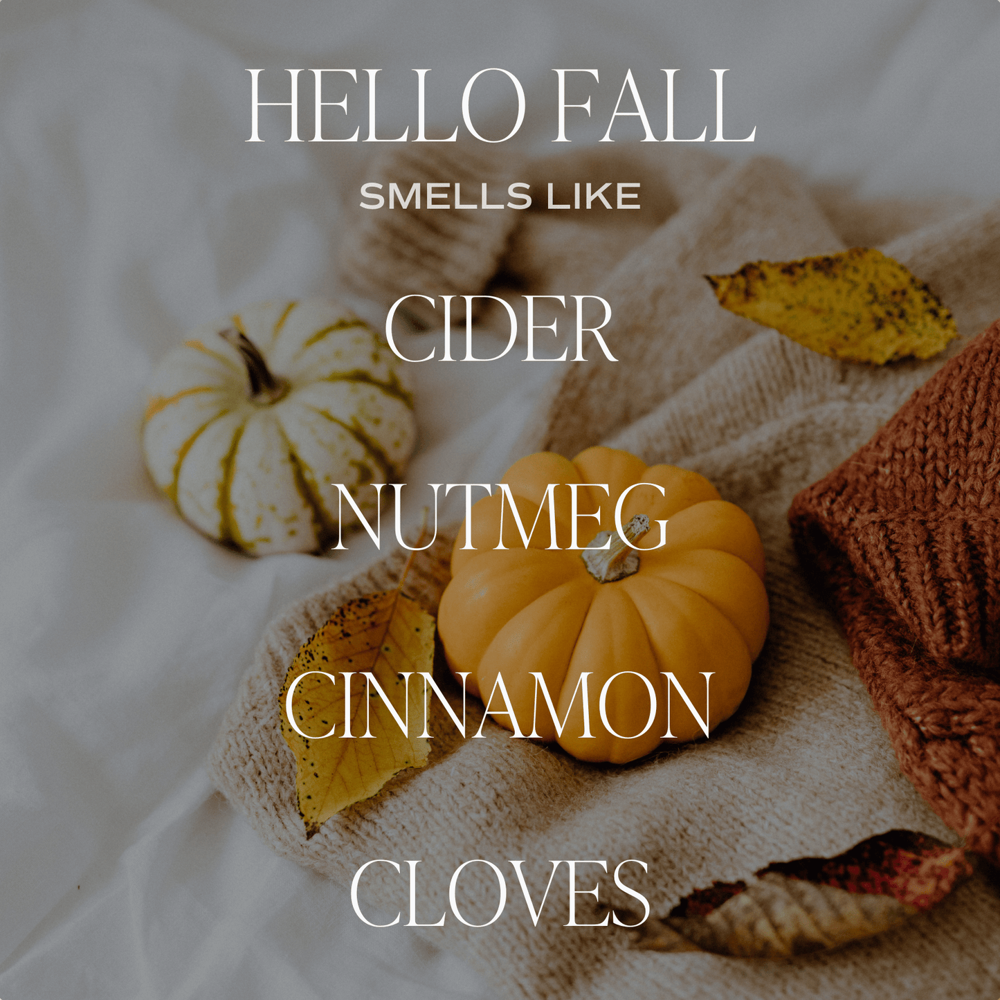 Hello Fall 15 oz Candle | Matte Brown Jar