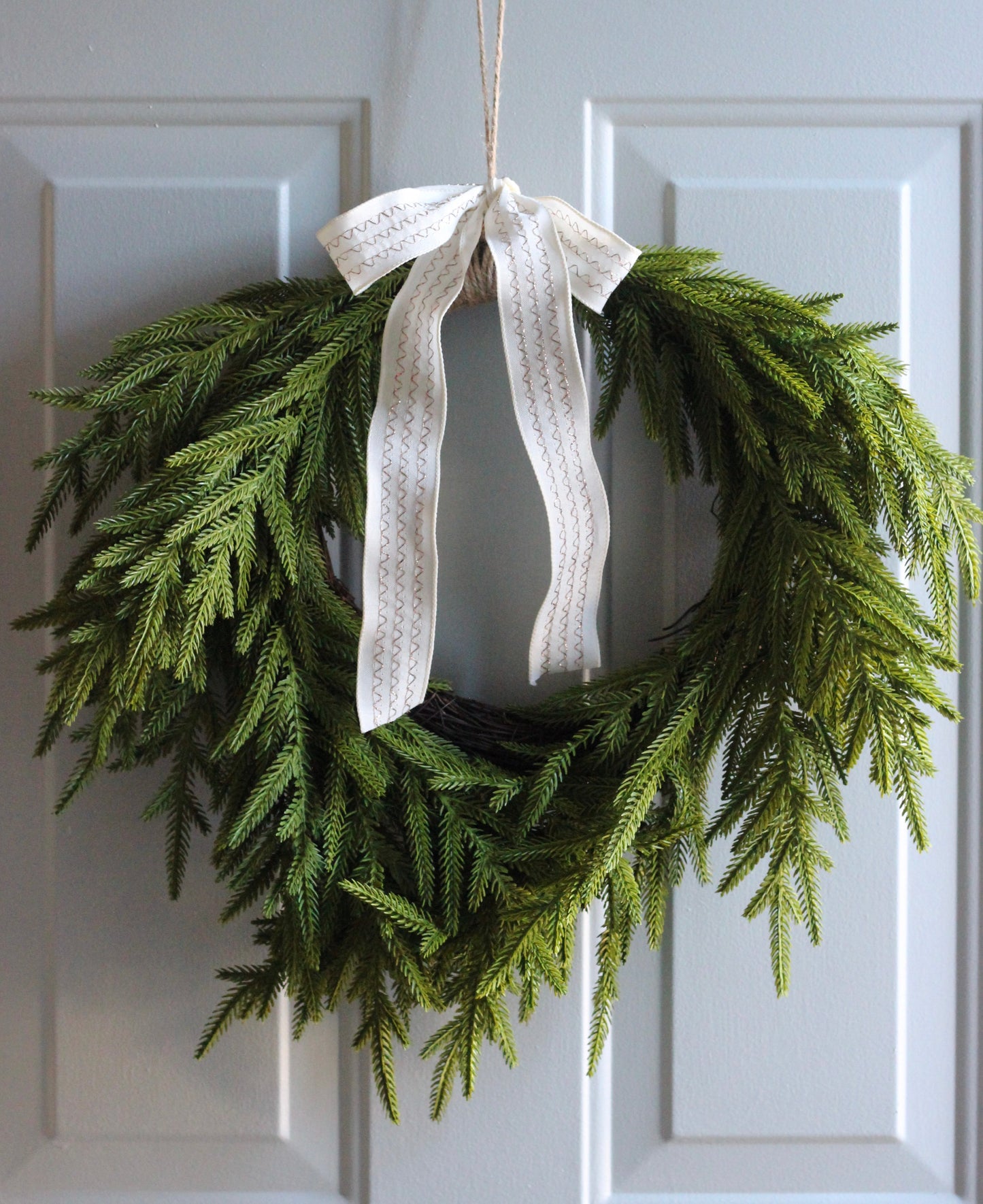 Wreath | Twig & Soft Touch Evergreen Norfolk