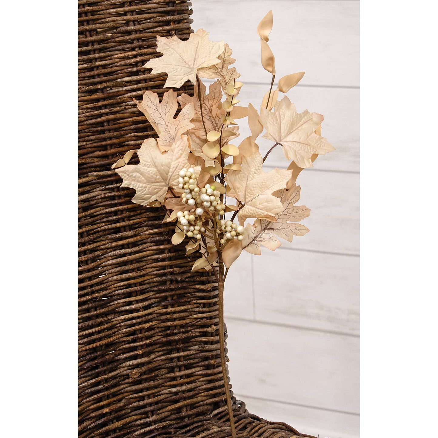 Natural Fall Leaves, Berry Clusters & Eucalyptus Pick