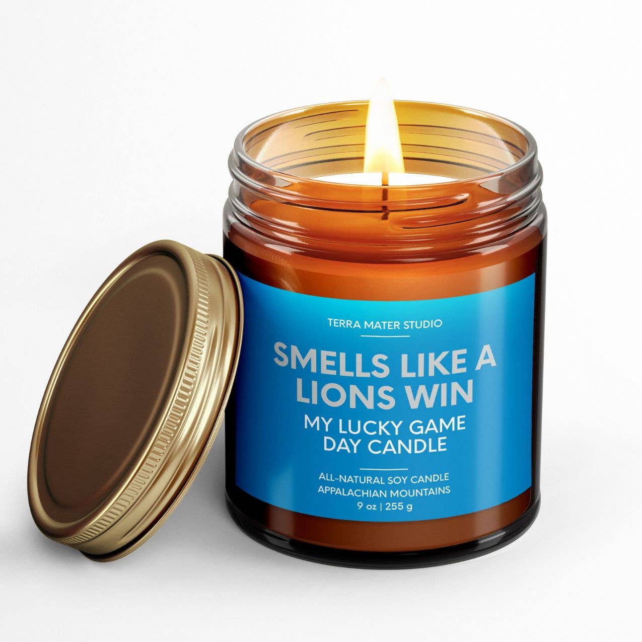 Smells Like A Lions Win Lucky Game Day Candle | Detroit Lions