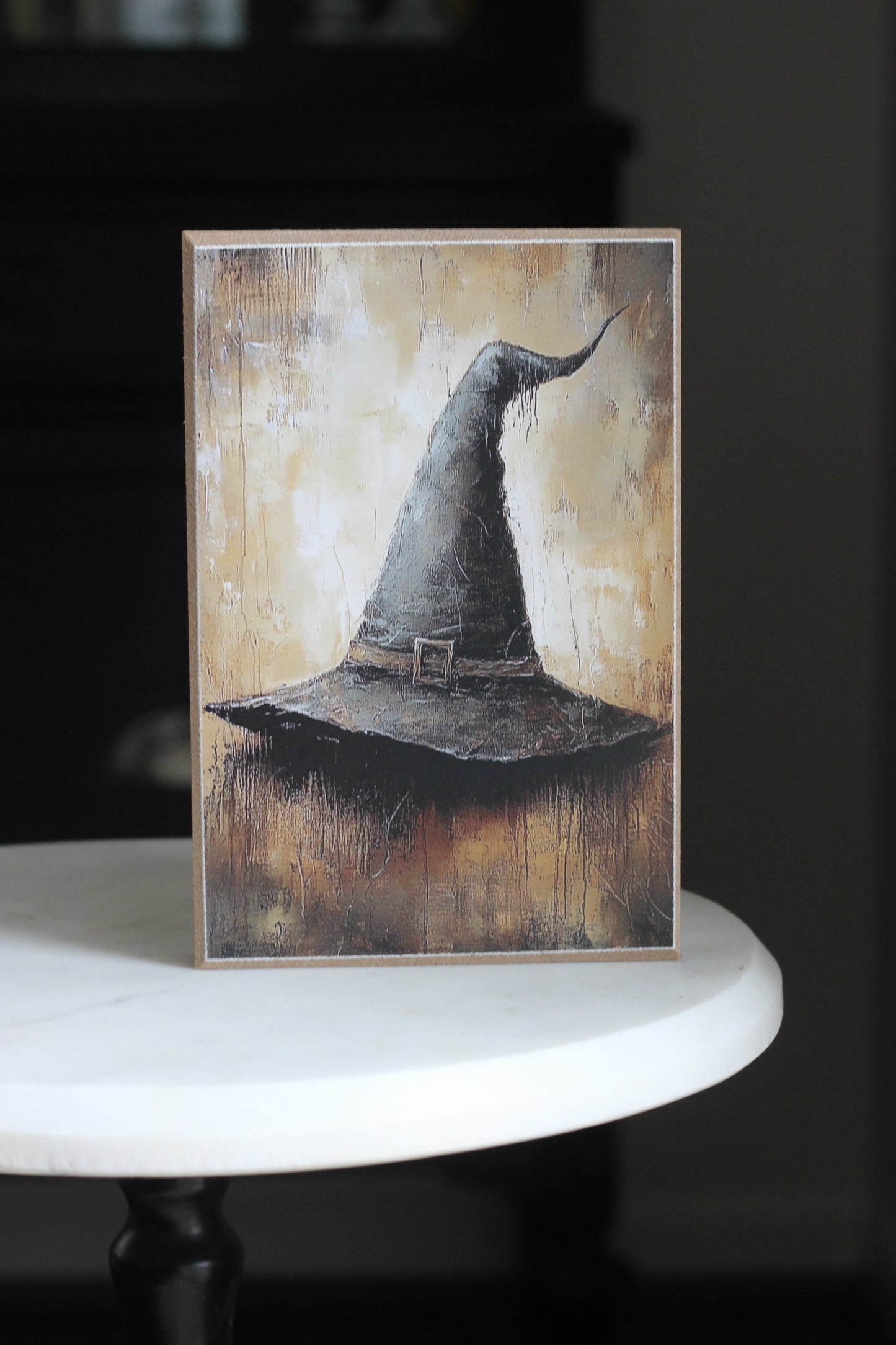 Black Witch Hat Block