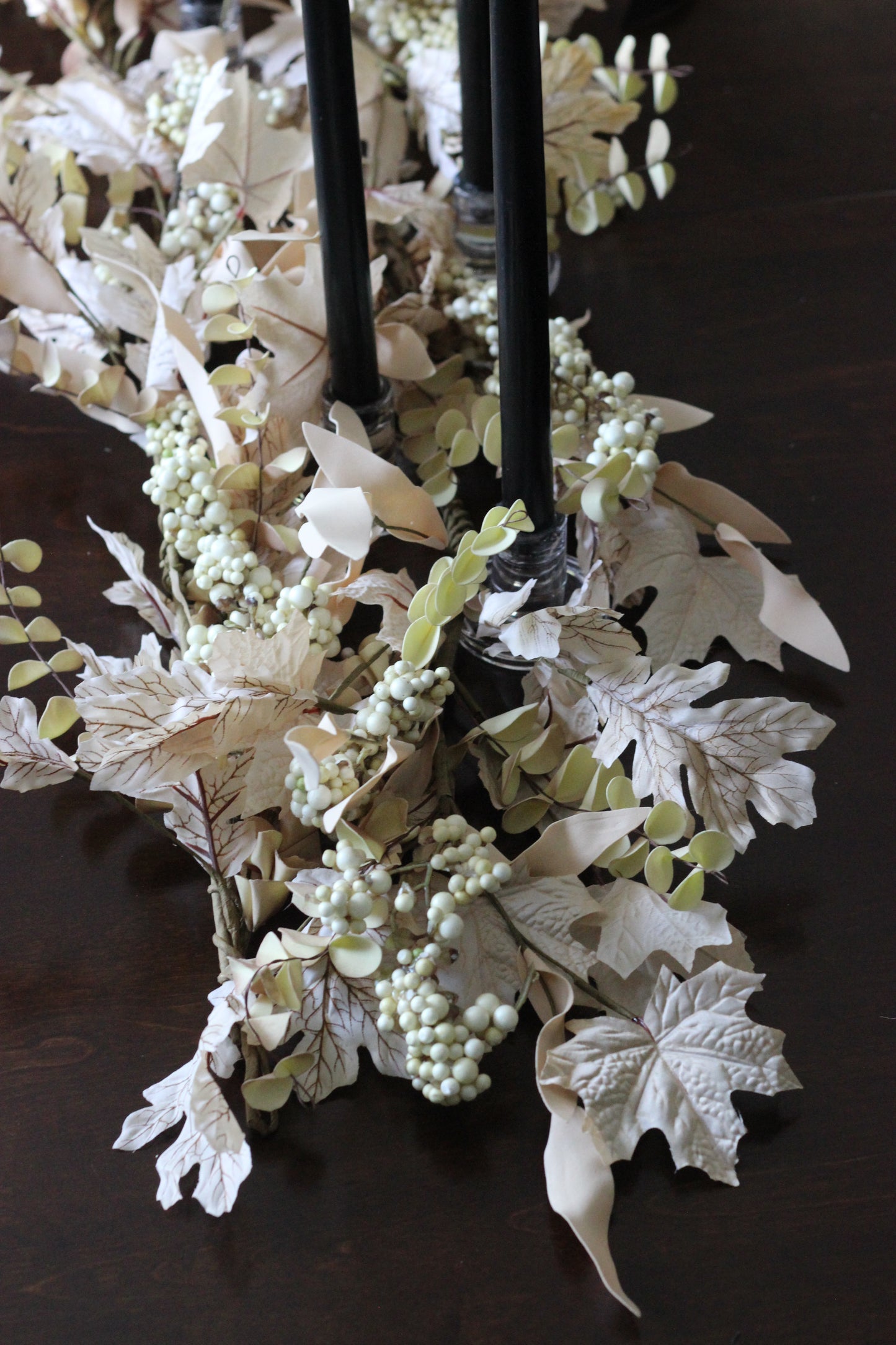 Garland | Natural Fall Leaves, Berry Clusters & Eucalyptus