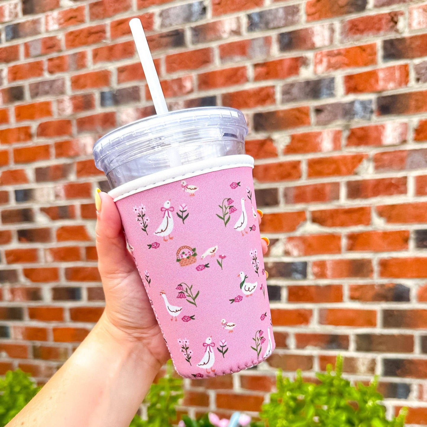 Cottage Geese | Reusable Coffee Sleeve