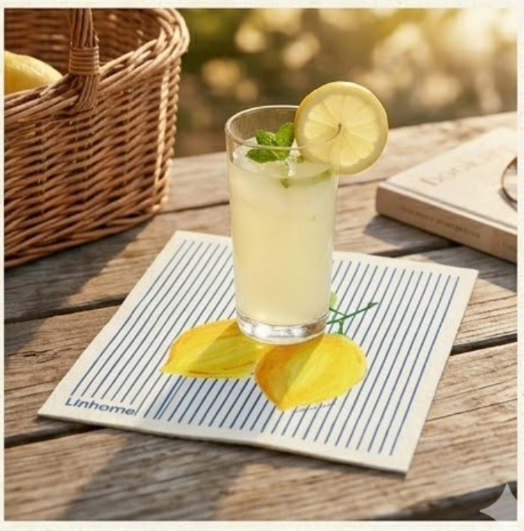 Lemon Zest Stripe | Swedish Dishcloth