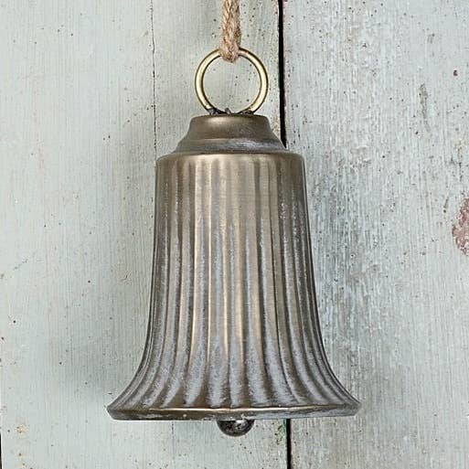 Copper Washed Bell Ornament | 6.5"