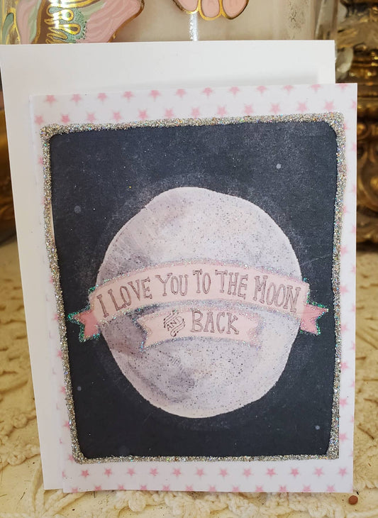 Card | Mini Love You To The Moon And Back Greeting Card