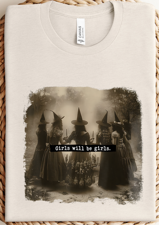 SPOOKY SALE | 🖤  Girls Will Be Girls Graphic Tee