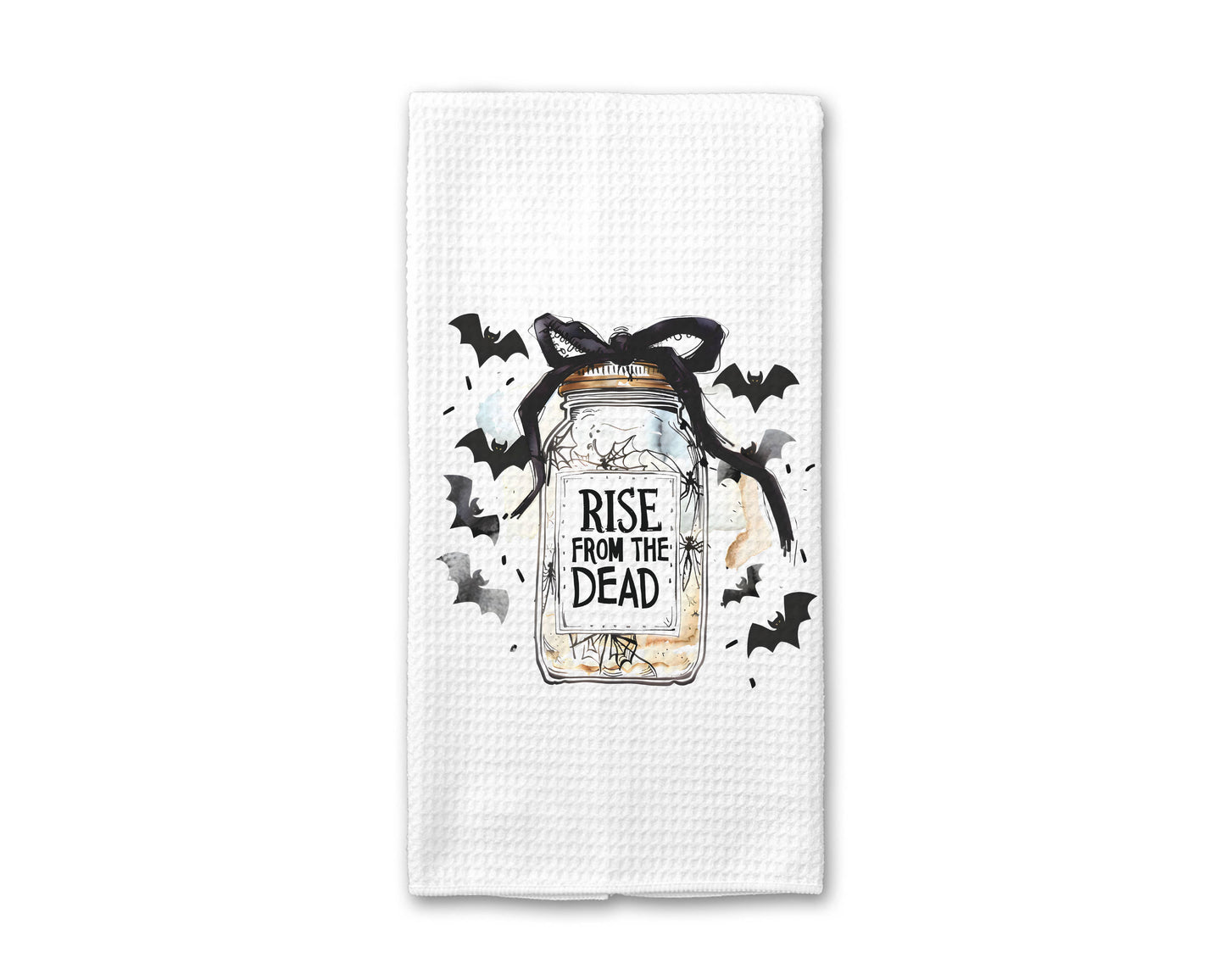 Sourdough Halloween Dish Towel, Bread Baking Decor Witch Fun