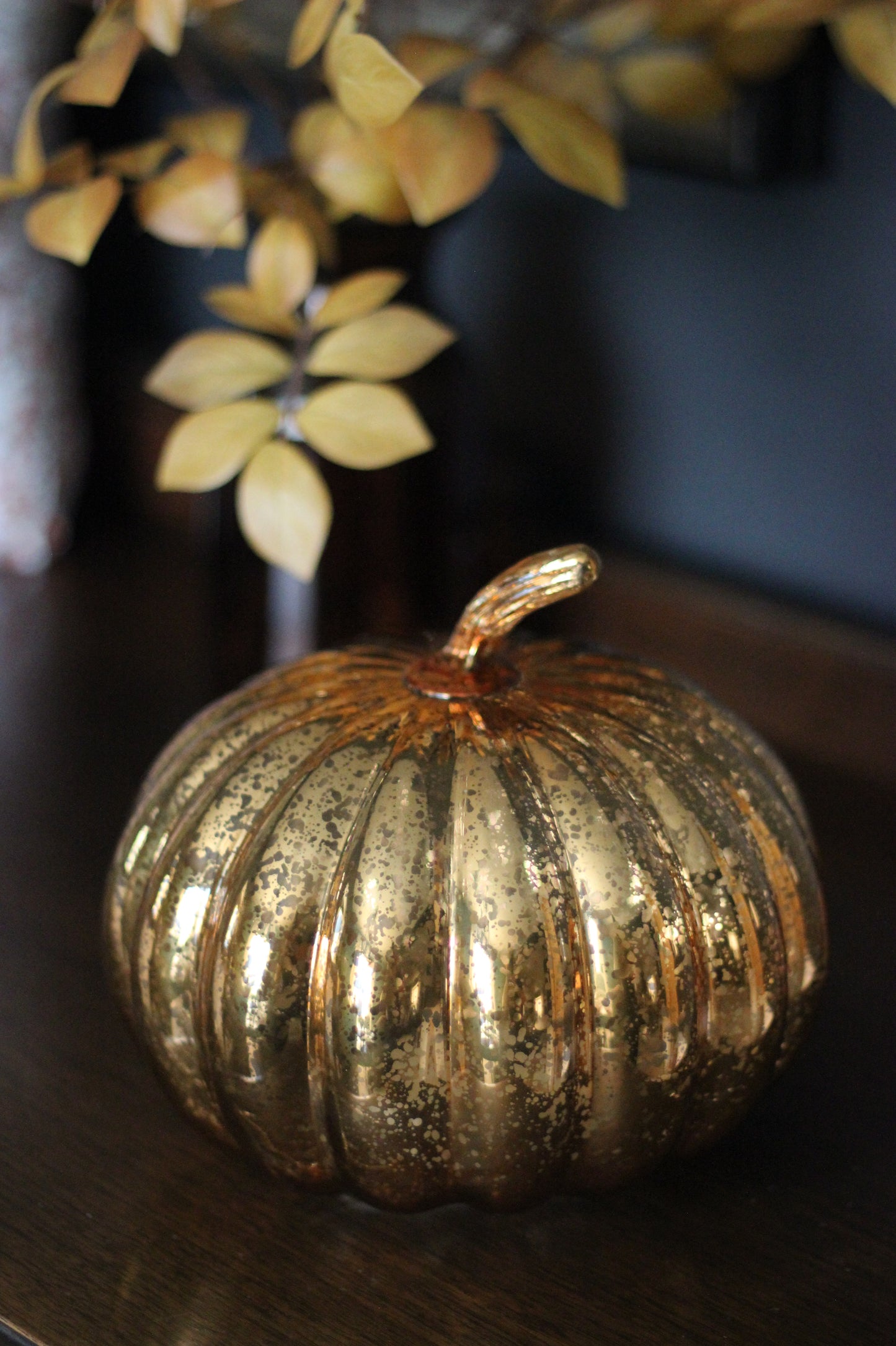 Pumpkin | Orange Starry Glass  | Medium