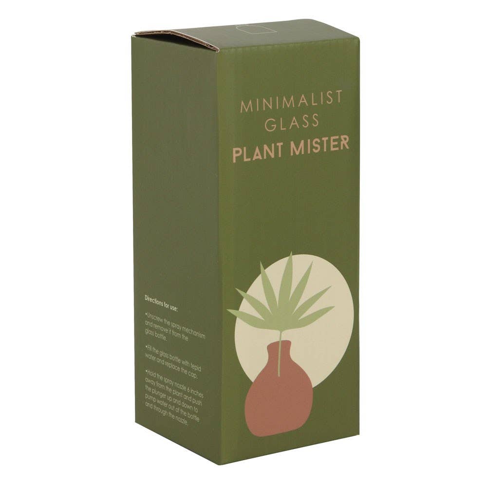 Green Minimalist Glass Plant Mister