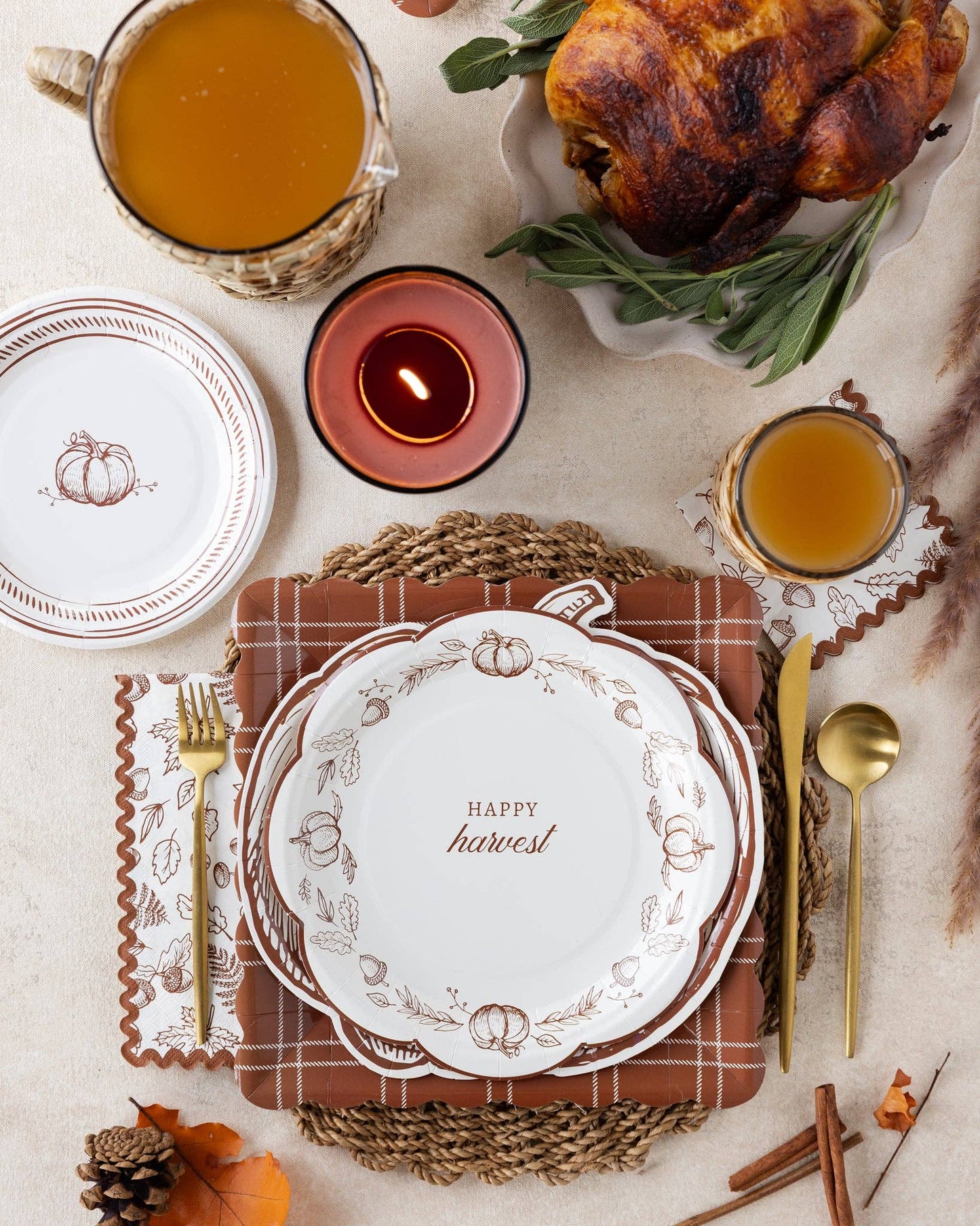 Autumn Paper Plates | Pumpkin