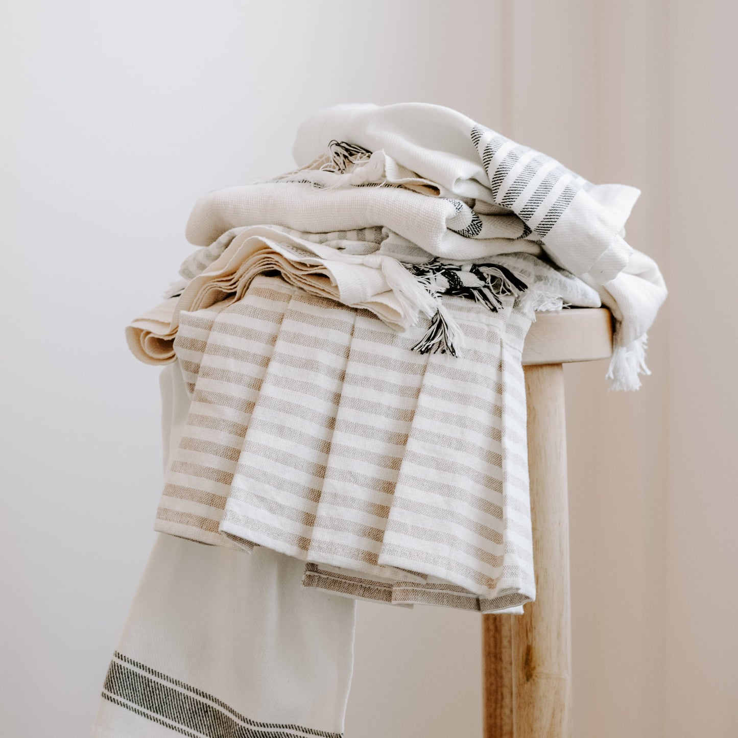 Hand Towel |  Black Stripes