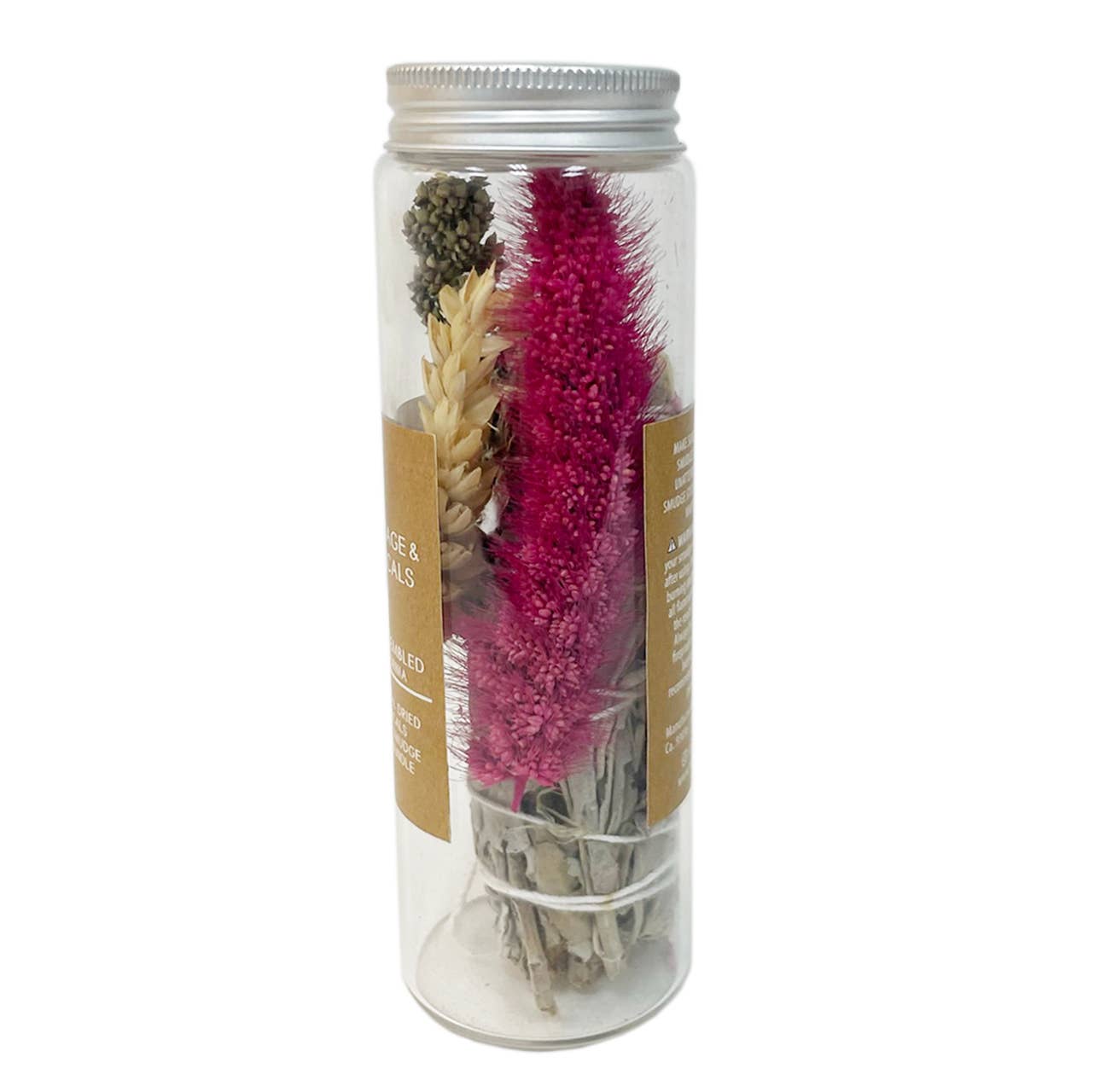 White Sage Smudging Jar with Aveena Accents