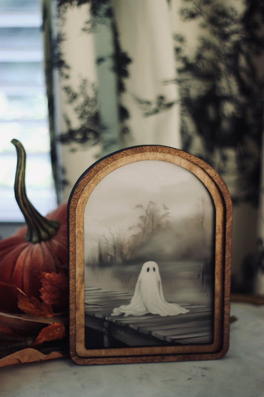 Arch Top Dock Ghost Framed Art