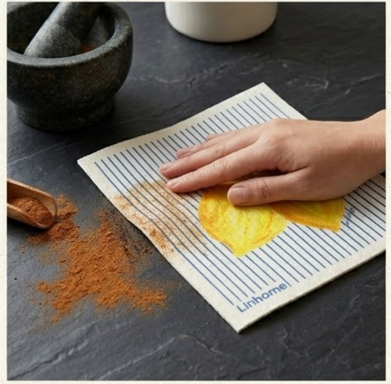Lemon Zest Stripe | Swedish Dishcloth