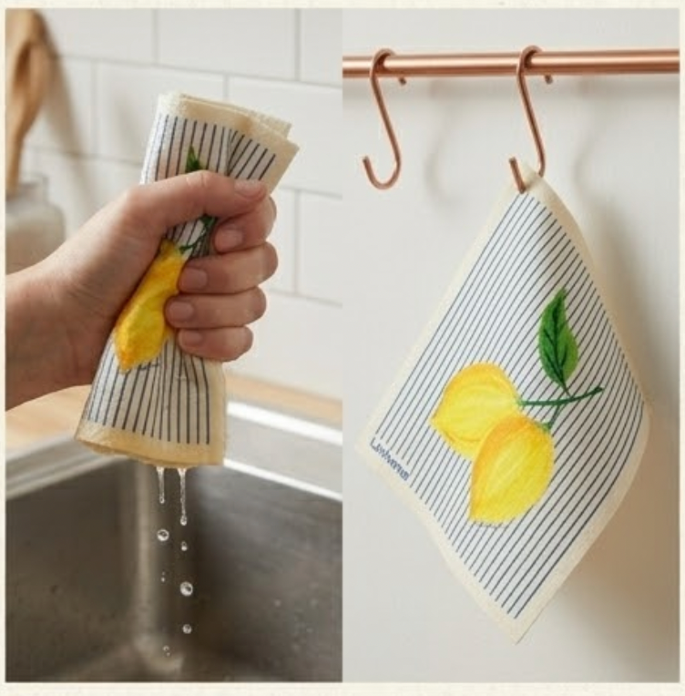 Lemon Zest Stripe | Swedish Dishcloth