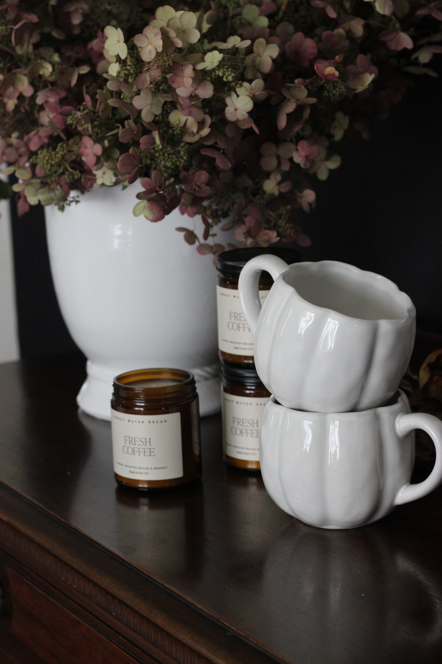 Oliver Pumpkin Mug  | Antique White