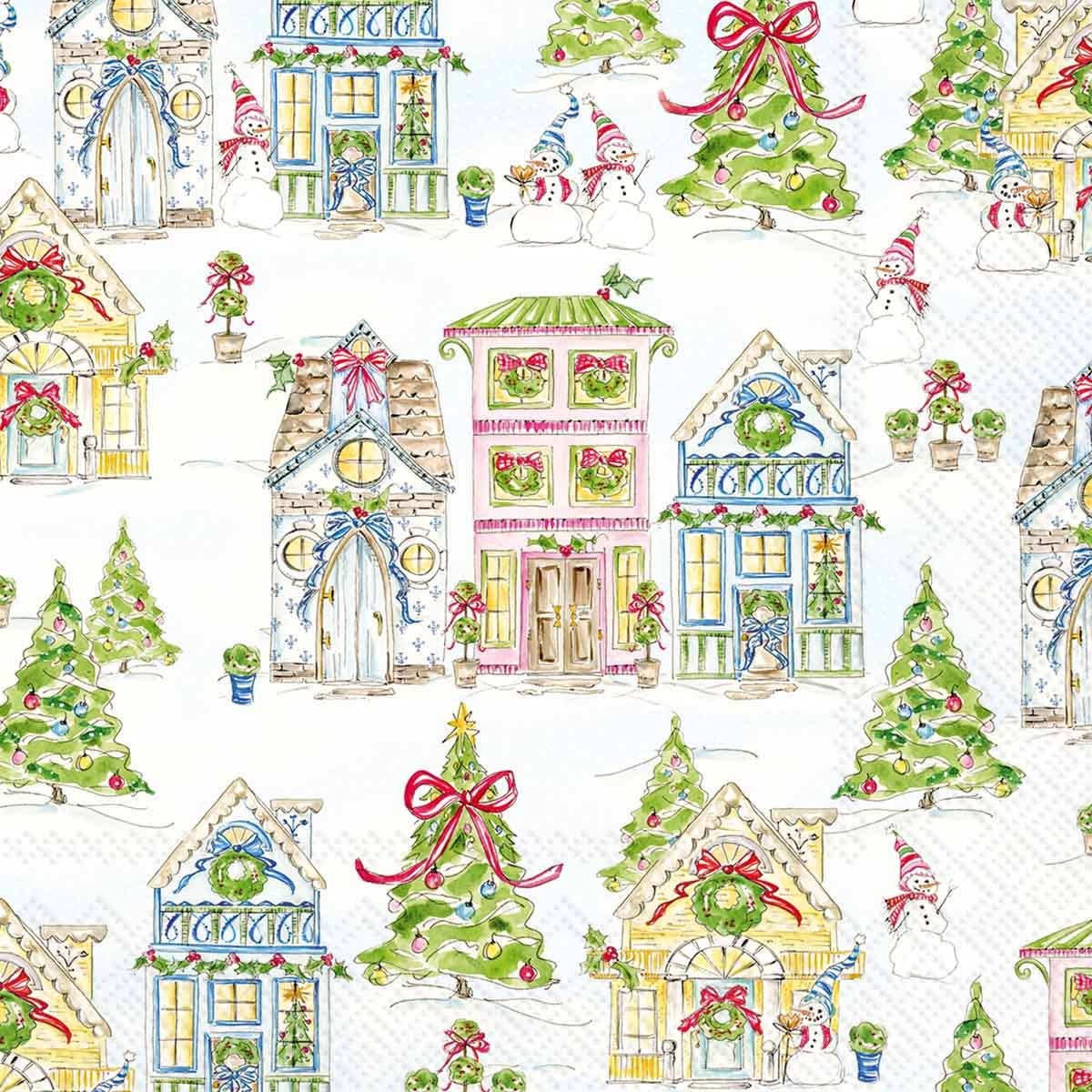 Paper Cocktail Napkins 20 Ct Gingerbread House Rosanne Beck