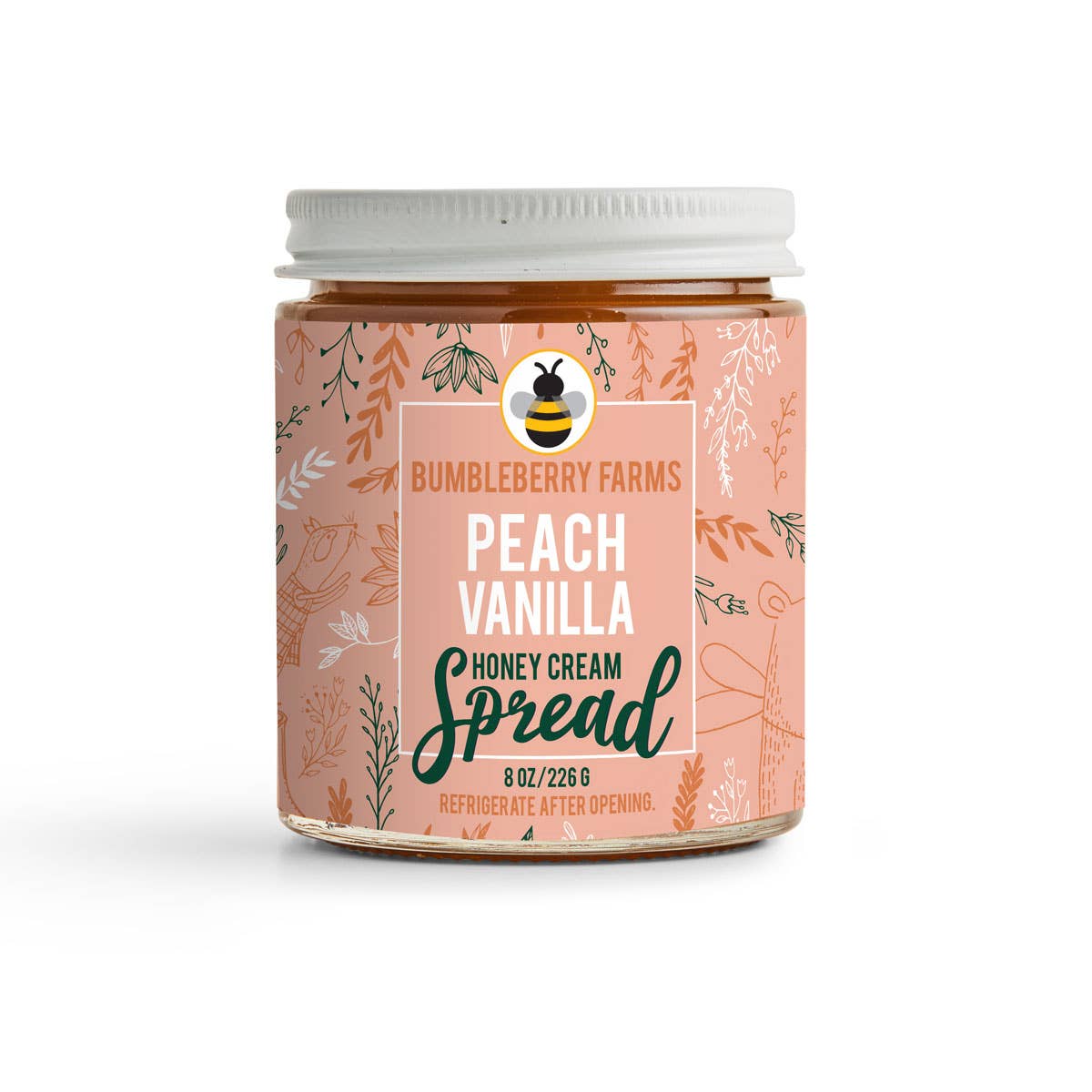 Peach Vanilla Honey Cream Spread