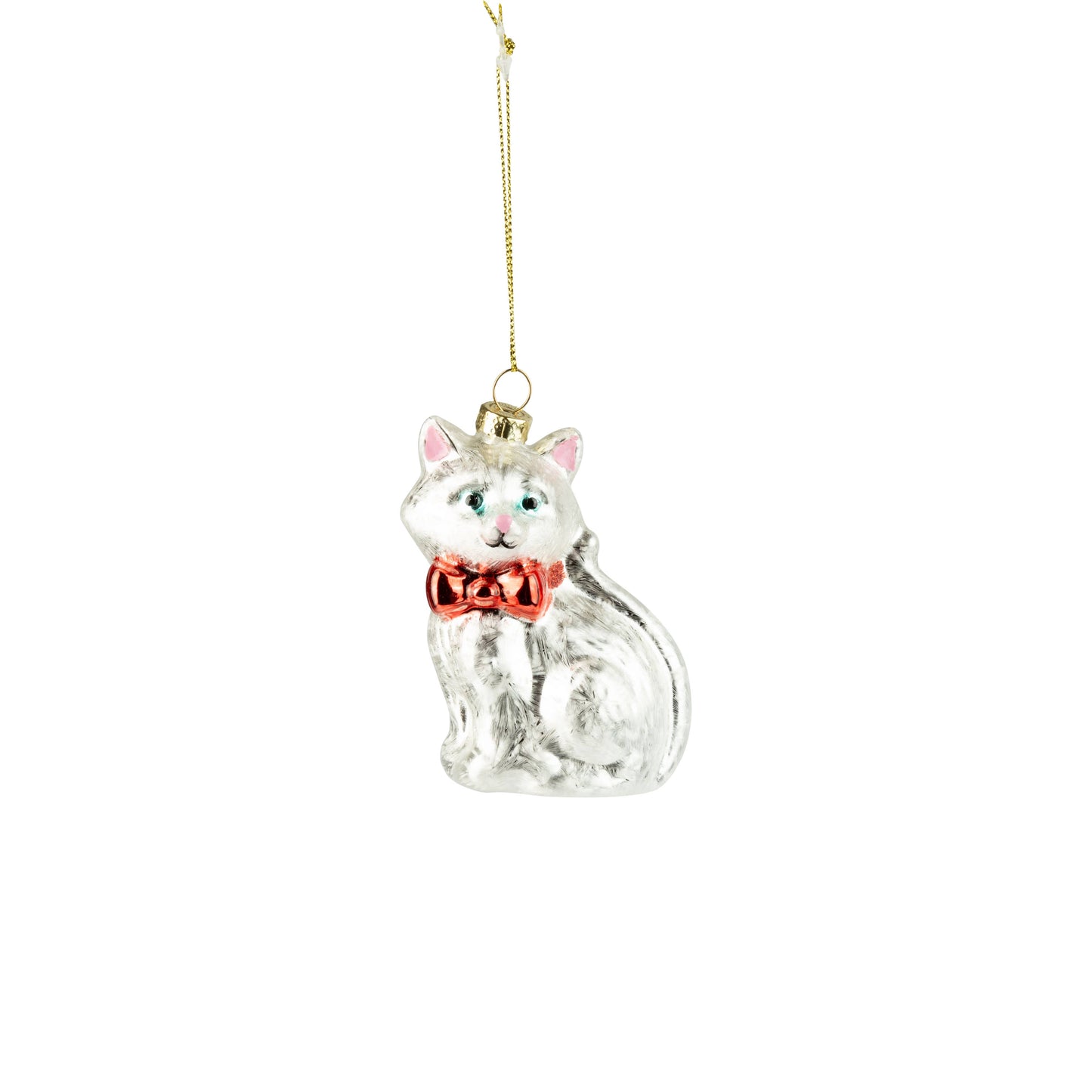 Ornament | Glass White Kitty