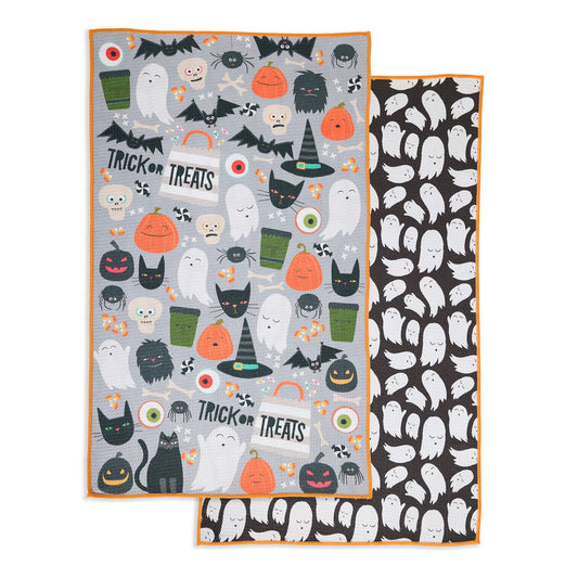 Spooky Printed Microfiber Dishtowel
