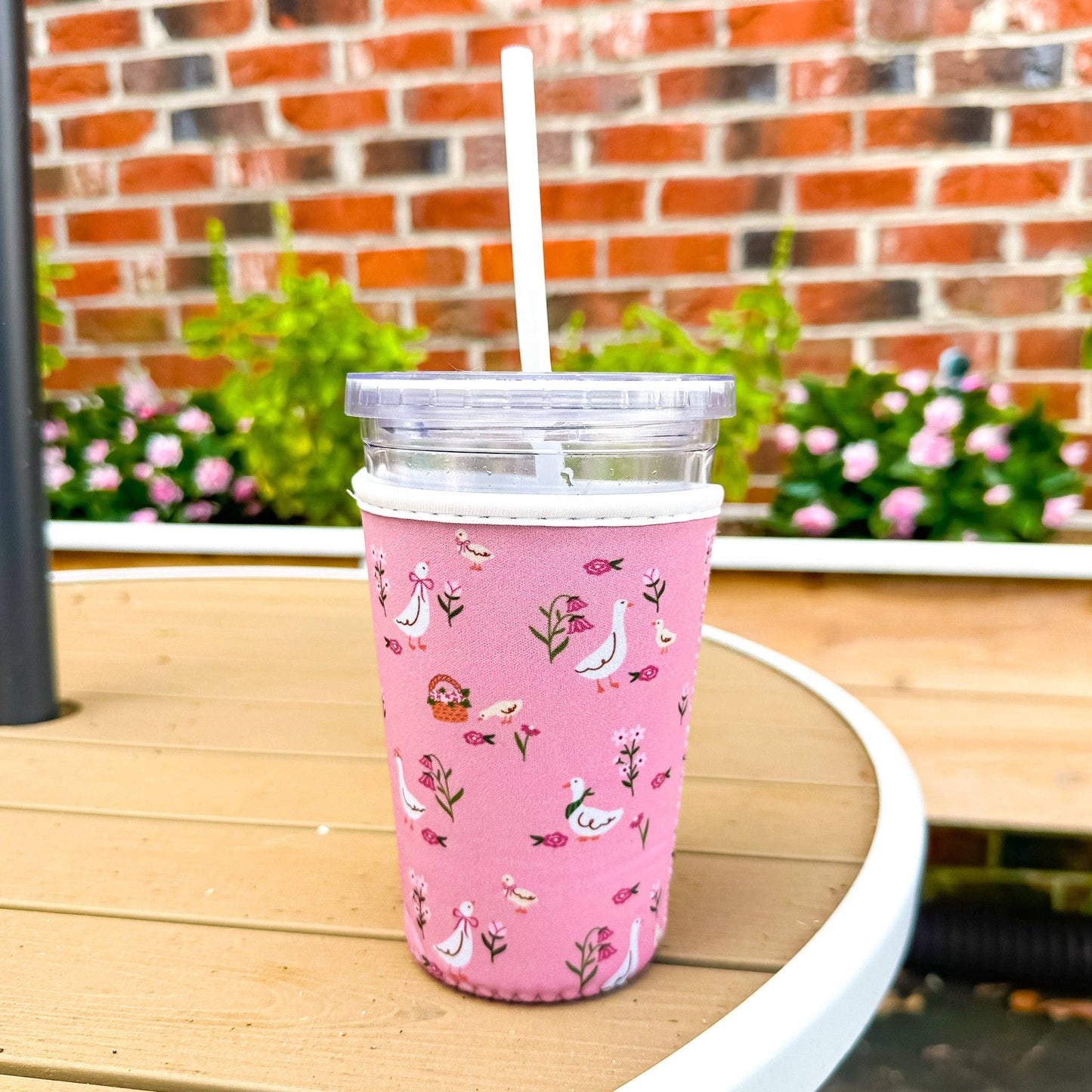 Cottage Geese | Reusable Coffee Sleeve