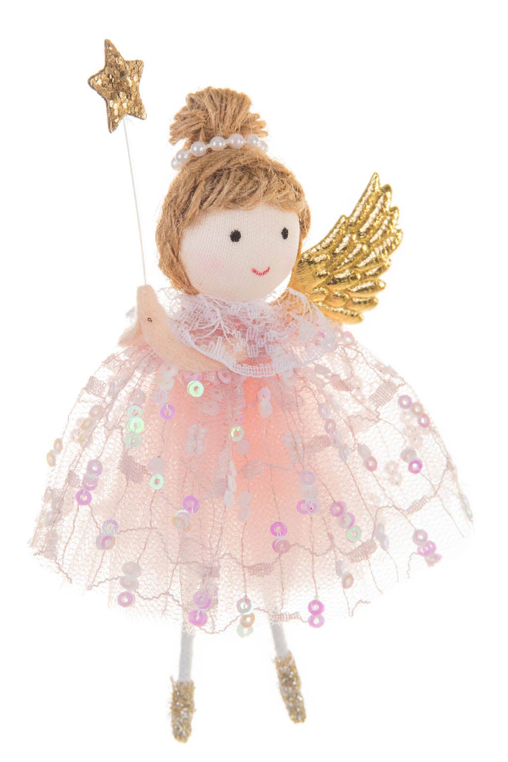 Pink Cherubic Angel Ornament