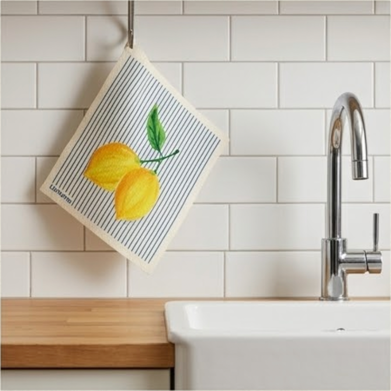 Lemon Zest Stripe | Swedish Dishcloth