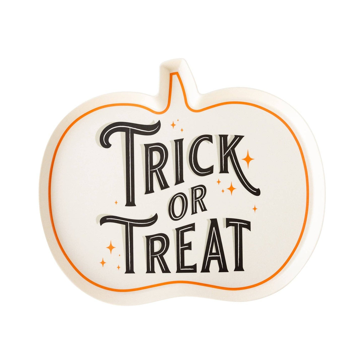 Trick or Treat Shaped Bamboo Tray