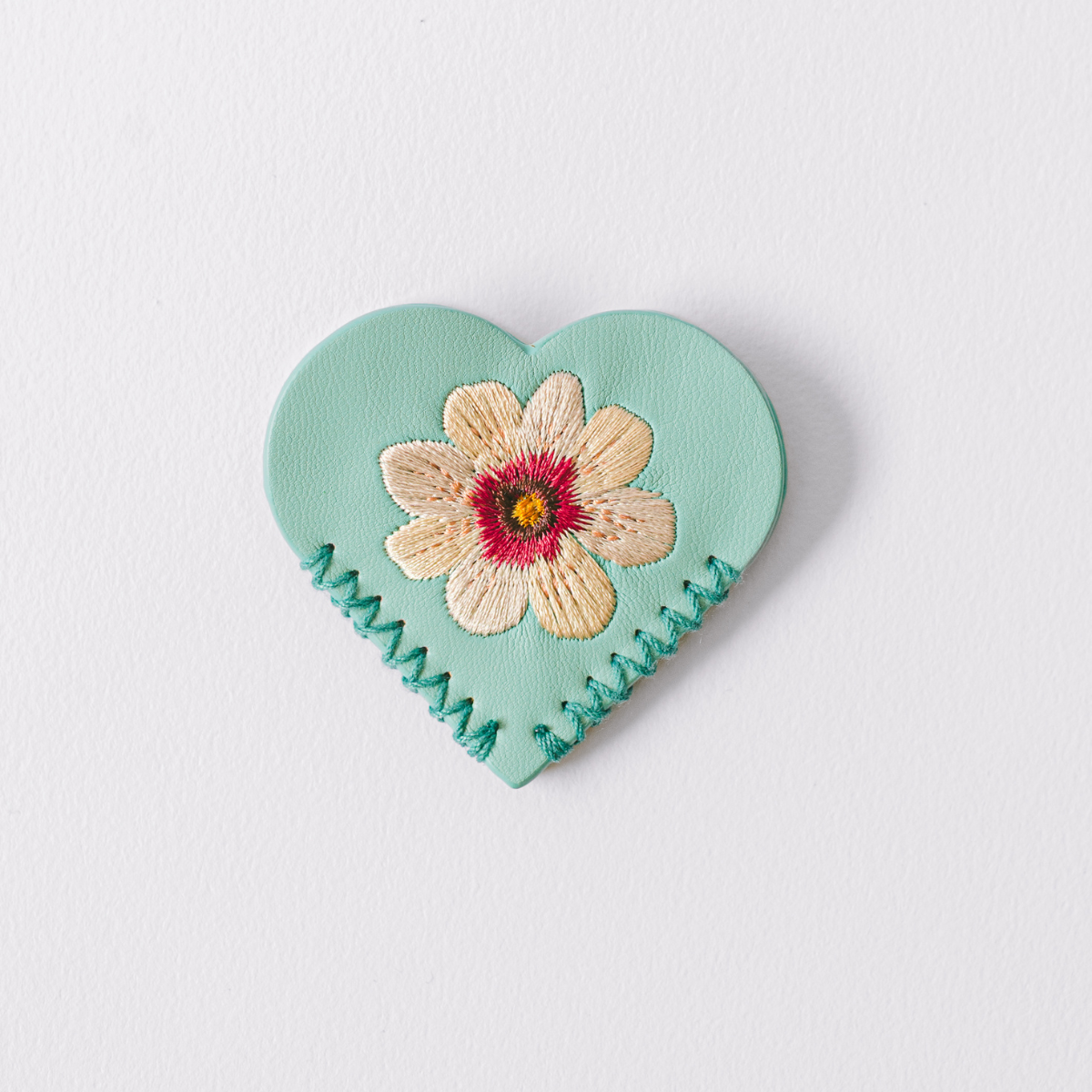 Embroidered Hearts Corner Bookmark Set of 2