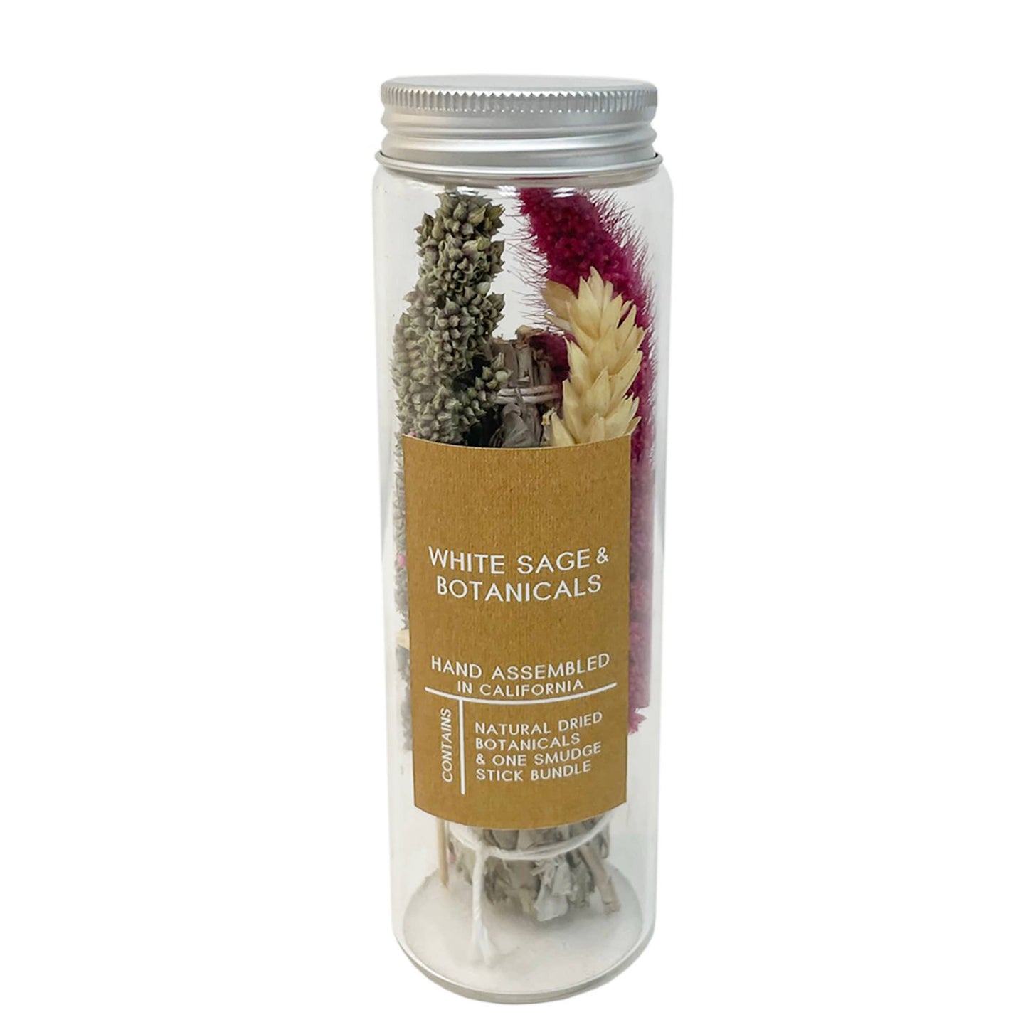 White Sage Smudging Jar with Aveena Accents