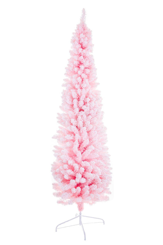 Pink Flocked Christmas Tree