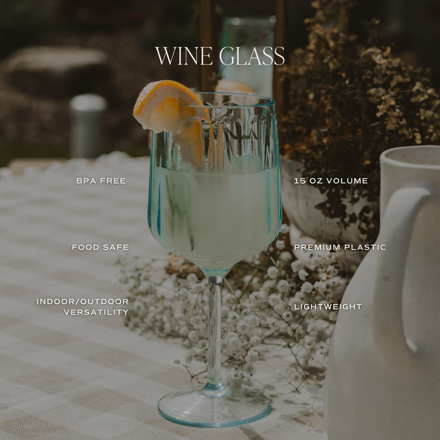 Outdoor Plastic Wine Drinkware | Home Decor