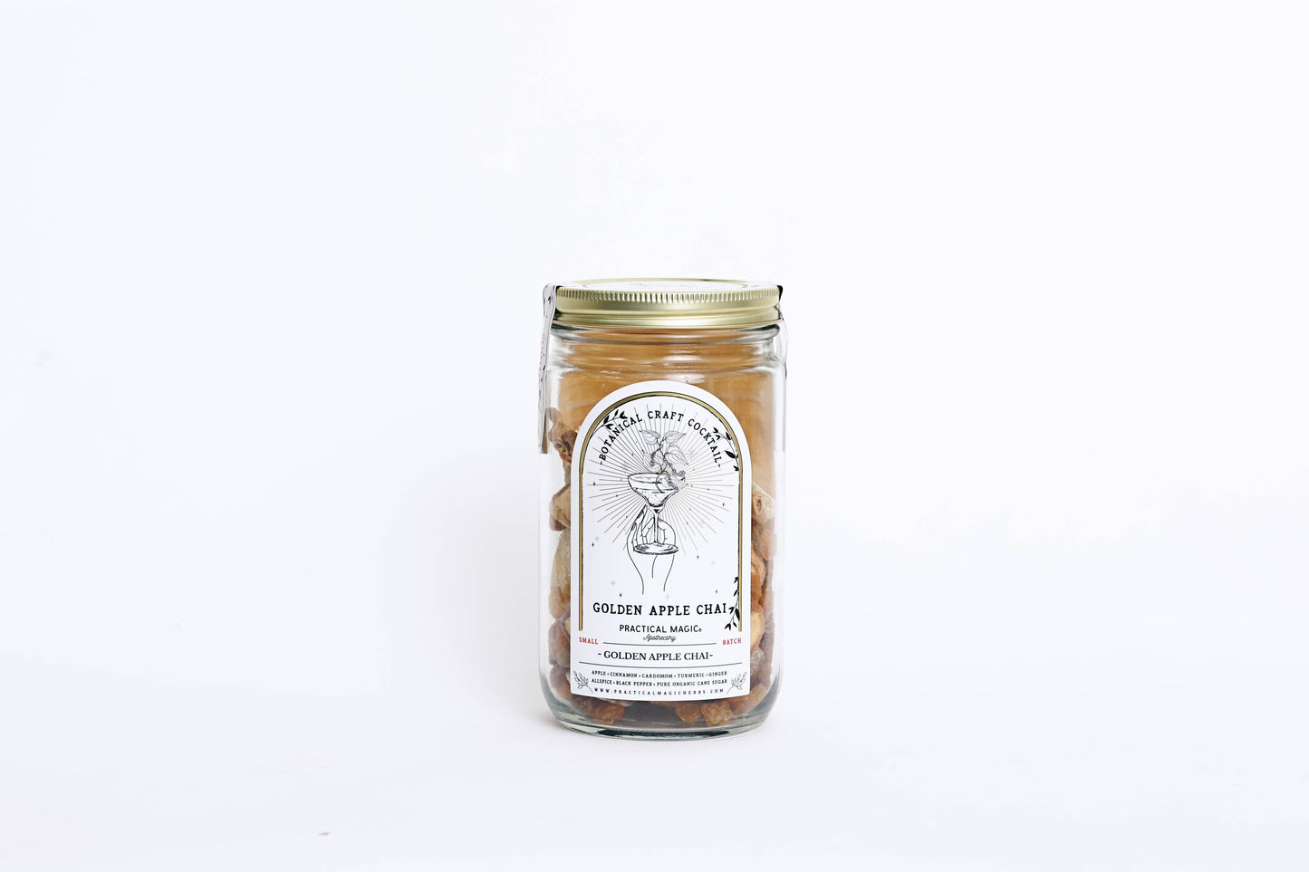 Golden Apple Chai Craft Cocktail / Mocktail Drink Kit in Jar