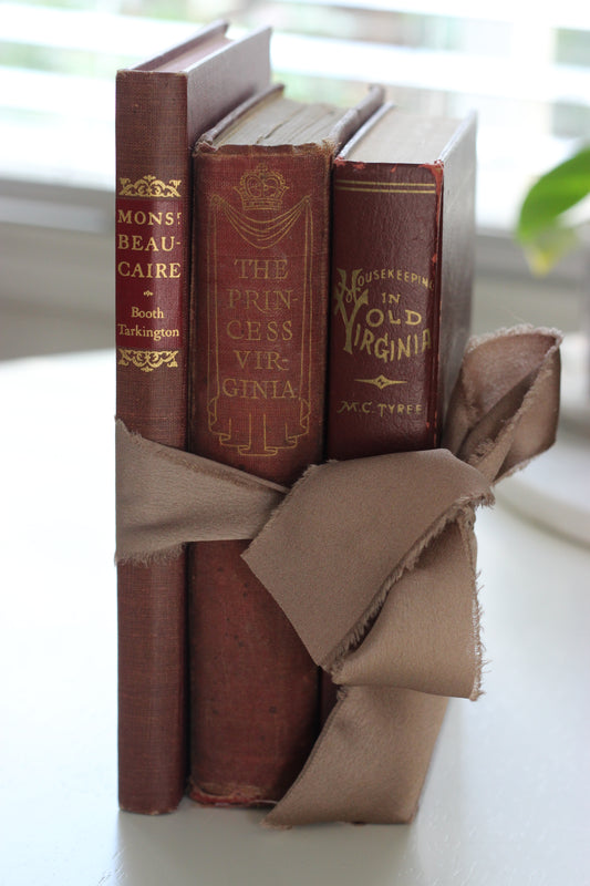 Antique + Vintage Book Stack | Set of 3