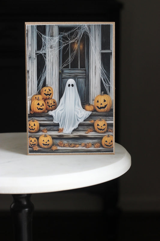 Ghost on Porch Block