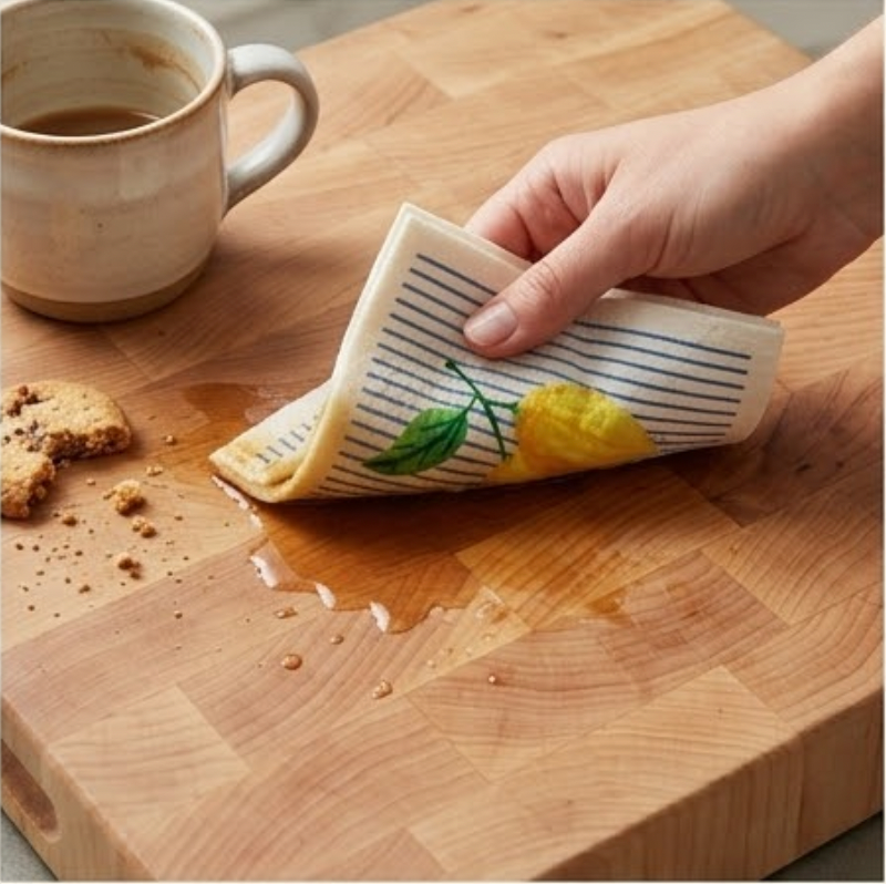 Lemon Zest Stripe | Swedish Dishcloth
