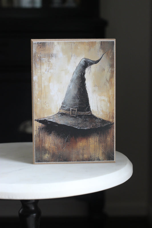Black Witch Hat Block
